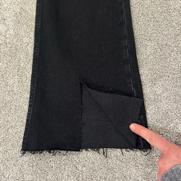 ANINE BING JEANS ROXANNE BLACK TIE Flare Size 32 NWT - Picture 11 of 16